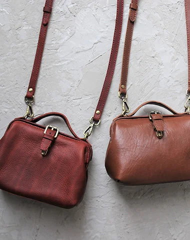 Women's Large Leather Shoulder Bag in Brown with Multiple Compartments for WorkVintage Womens Brown Leather Small doctor Handbag shoulder doctor bags for women Women's Large Leather Shoulder Bag in Brown with Multiple Compartments for WorkVintage Womens Brown Leather Small doctor Handbag shoulder doctor bags for women