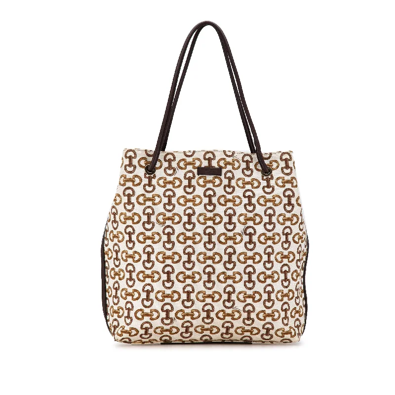 Geometric - Printed Tote Bag in Multicolor for a Contemporary and Trendy OutfitWhite Gucci Horsebit Gifford Canvas Tote Geometric - Printed Tote Bag in Multicolor for a Contemporary and Trendy OutfitWhite Gucci Horsebit Gifford Canvas Tote