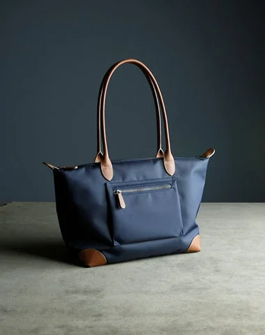 Medium - Sized Canvas Tote Bag in Navy Blue with Striped Pattern for a Nautical - Inspired LookLinen Tote Bag in Natural Beige with Braided Details for a Rustic Summer EnsembleWomens Navy&Brown Nylon Shoulder Tote Medium Dark Blue Nylon&Brown Handbag Purse for Ladies Medium - Sized Canvas Tote Bag in Navy Blue with Striped Pattern for a Nautical - Inspired LookLinen Tote Bag in Natural Beige with Braided Details for a Rustic Summer EnsembleWomens Navy&Brown Nylon Shoulder Tote Medium Dark Blue Nylon&Brown Handbag Purse for Ladies