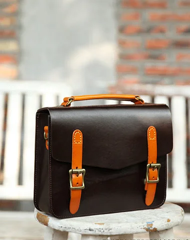 Shoulder Bag with Chain Strap in Silver for a Trendy AppearanceWomens Handmade Coffee Leather Satchel Handbag Cambridge Structured Satchel Shoulder Purse Shoulder Bag with Chain Strap in Silver for a Trendy AppearanceWomens Handmade Coffee Leather Satchel Handbag Cambridge Structured Satchel Shoulder Purse