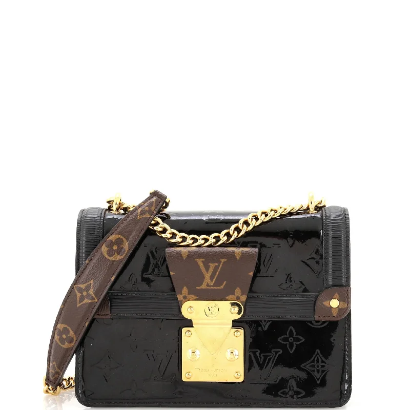 Women's Shoulder Bag with Fringe Details in Brown for a Bohemian StyleWynwood Handbag Monogram Vernis with Monogram Canvas and Epi Leather Women's Shoulder Bag with Fringe Details in Brown for a Bohemian StyleWynwood Handbag Monogram Vernis with Monogram Canvas and Epi Leather
