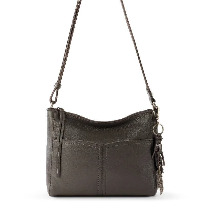 Leather - Trimmed Denim Crossbody Bag in Blue for a Vintage - Inspired LookAlameda Crossbody Leather - Trimmed Denim Crossbody Bag in Blue for a Vintage - Inspired LookAlameda Crossbody