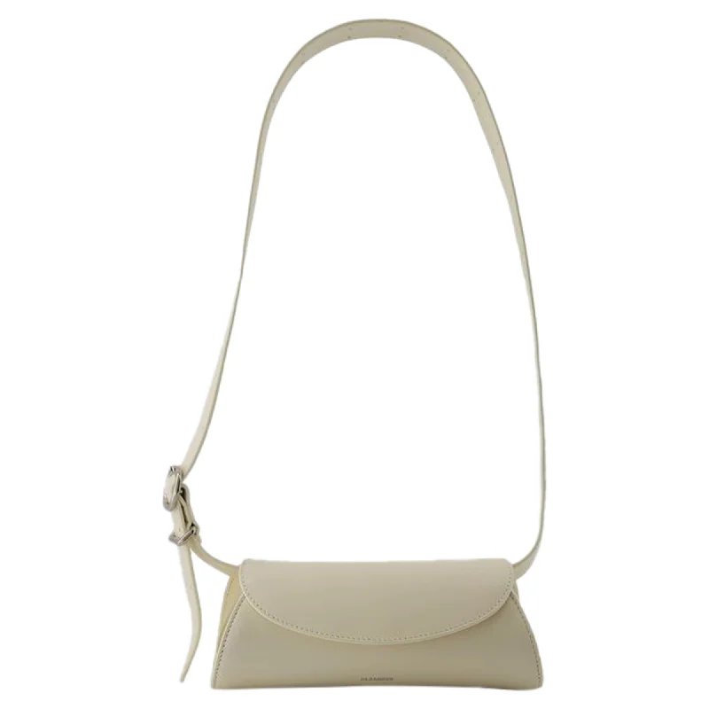 Quilted Leather Crossbody Bag in Cream for a Classic and Elegant AppearanceCannolo Mini Purse - Jil Sander - Leather - Eggshell Quilted Leather Crossbody Bag in Cream for a Classic and Elegant AppearanceCannolo Mini Purse - Jil Sander - Leather - Eggshell