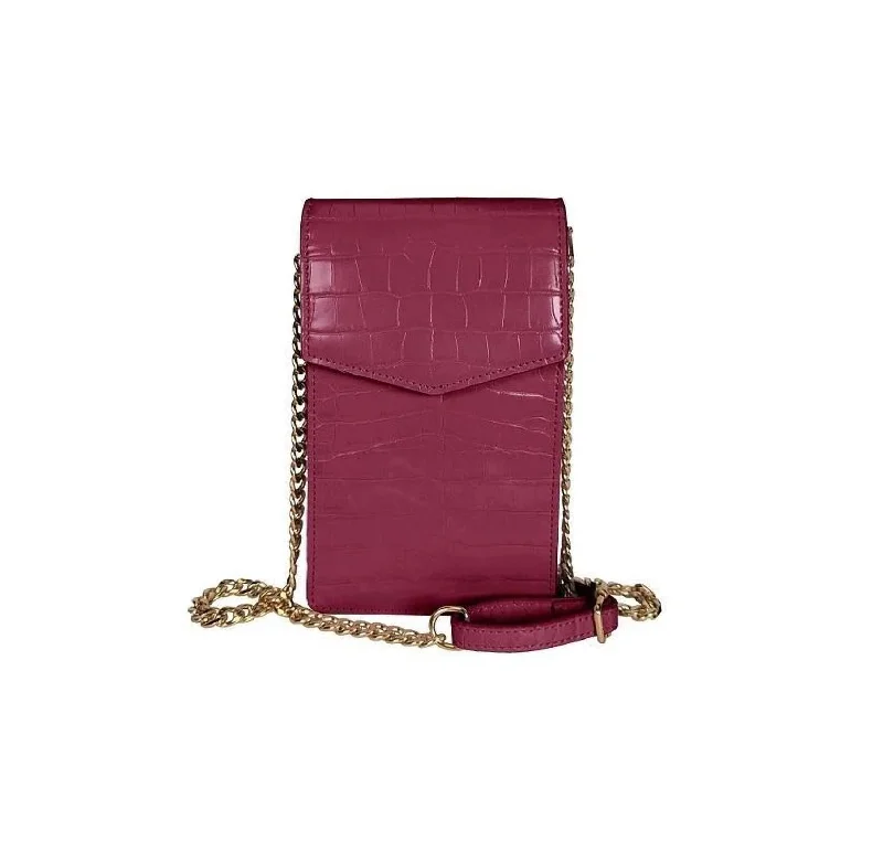 Women's Crossbody Bag with Chain Strap in Gold for a Glamorous TouchCapri Bag In Burgundy Plum Women's Crossbody Bag with Chain Strap in Gold for a Glamorous TouchCapri Bag In Burgundy Plum