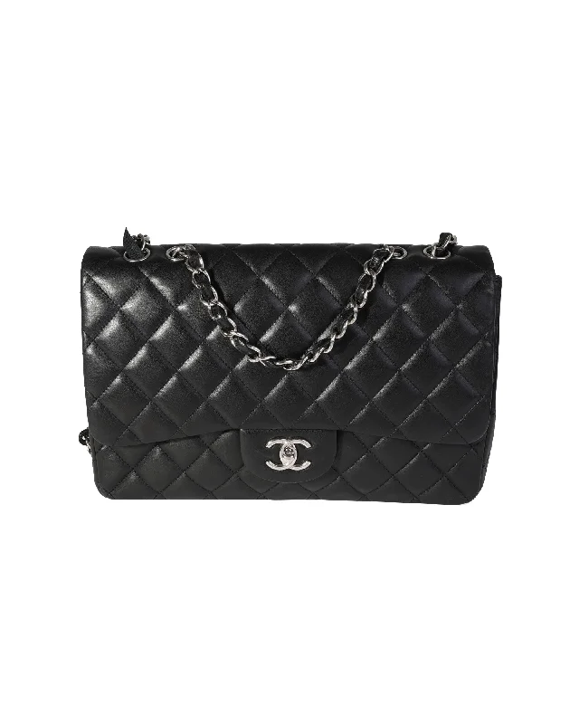 Women's Crossbody Bag with Chain Strap in Gold for a Glamorous TouchChanel Black Quilted Lambskin Jumbo Classic Single Flap Bag Women's Crossbody Bag with Chain Strap in Gold for a Glamorous TouchChanel Black Quilted Lambskin Jumbo Classic Single Flap Bag