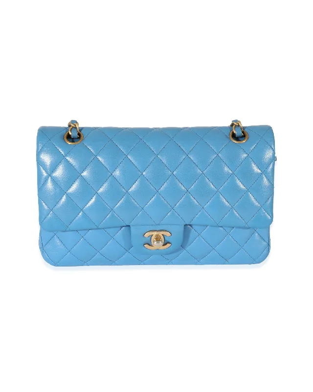 Women's Crossbody Bag with RFID - Blocking Pocket in Black for Safe TravelChanel Lambskin Blue Quilted Medium Double Flap Bag Women's Crossbody Bag with RFID - Blocking Pocket in Black for Safe TravelChanel Lambskin Blue Quilted Medium Double Flap Bag