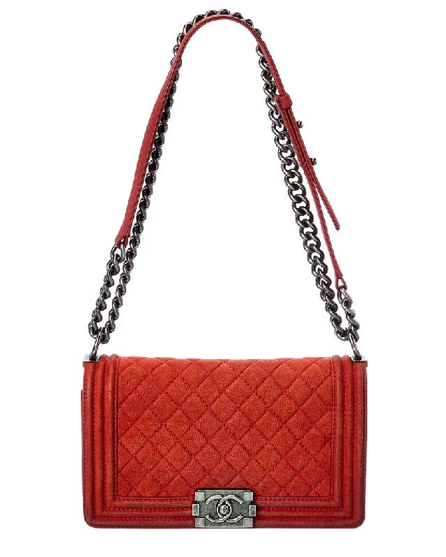 Straw Crossbody Bag in Natural Color for Beach Vacations and Summer DaysChanel Red Quilted Suede Medium Boy Bag (Authentic Pre-Owned) Straw Crossbody Bag in Natural Color for Beach Vacations and Summer DaysChanel Red Quilted Suede Medium Boy Bag (Authentic Pre-Owned)