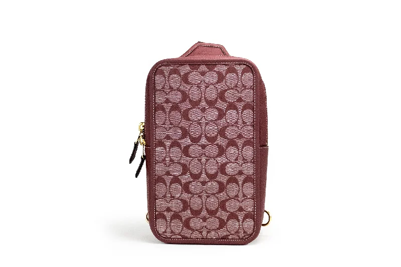 Quilted Leather Crossbody Bag in Cream for a Classic and Elegant AppearanceCOACH Sullivan Wine Chambray Canvas Pebbled Leather Crossbody Pack Women's Bag Quilted Leather Crossbody Bag in Cream for a Classic and Elegant AppearanceCOACH Sullivan Wine Chambray Canvas Pebbled Leather Crossbody Pack Women's Bag