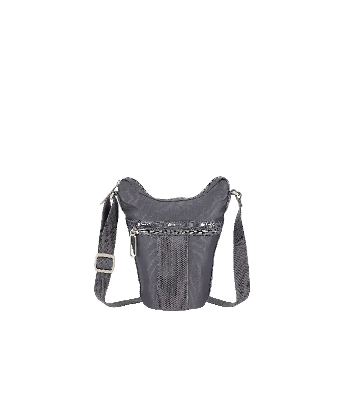 Women's Crossbody Bag with Zippered Pocket on the Back in Red for SecurityEssential Mini Crossbody