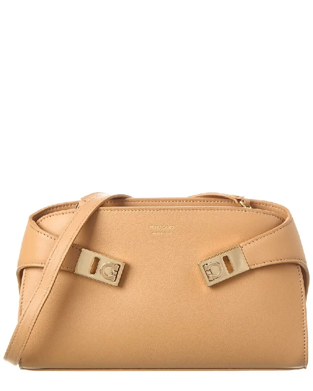 Metallic Crossbody Bag in Silver for New Year's Eve and Special CelebrationsFerragamo Hug Leather Crossbody Metallic Crossbody Bag in Silver for New Year's Eve and Special CelebrationsFerragamo Hug Leather Crossbody