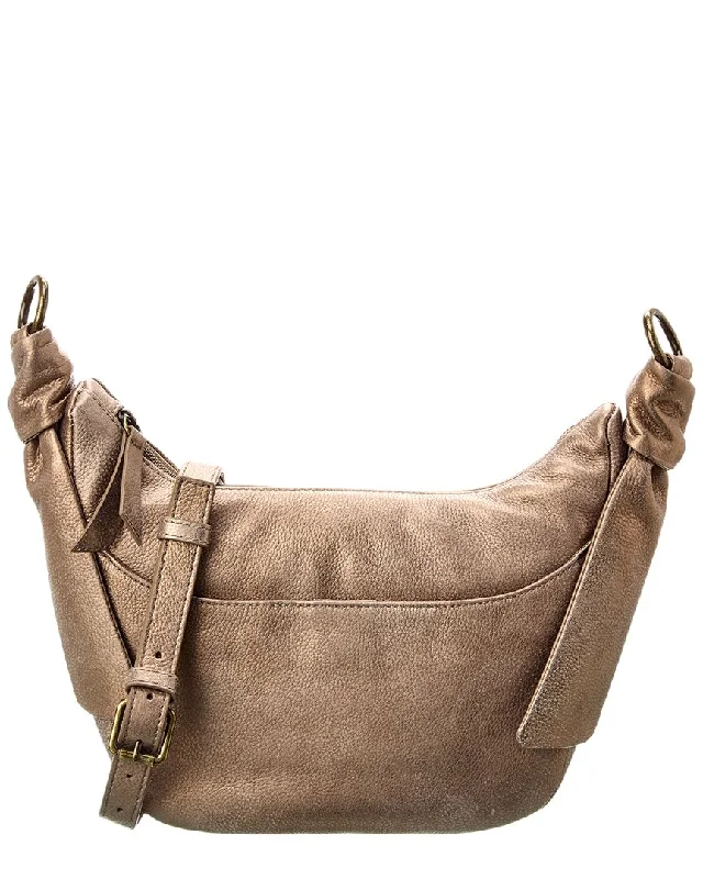 Metallic Crossbody Bag in Silver for New Year's Eve and Special CelebrationsFrye Nora Knotted Leather Crossbody Metallic Crossbody Bag in Silver for New Year's Eve and Special CelebrationsFrye Nora Knotted Leather Crossbody