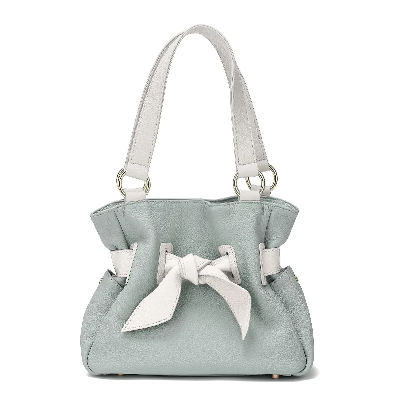 Hand - painted Canvas Crossbody Bag in Yellow for a Unique and Artistic LookFull-Grain Soft Leather Bow Bag Hand - painted Canvas Crossbody Bag in Yellow for a Unique and Artistic LookFull-Grain Soft Leather Bow Bag