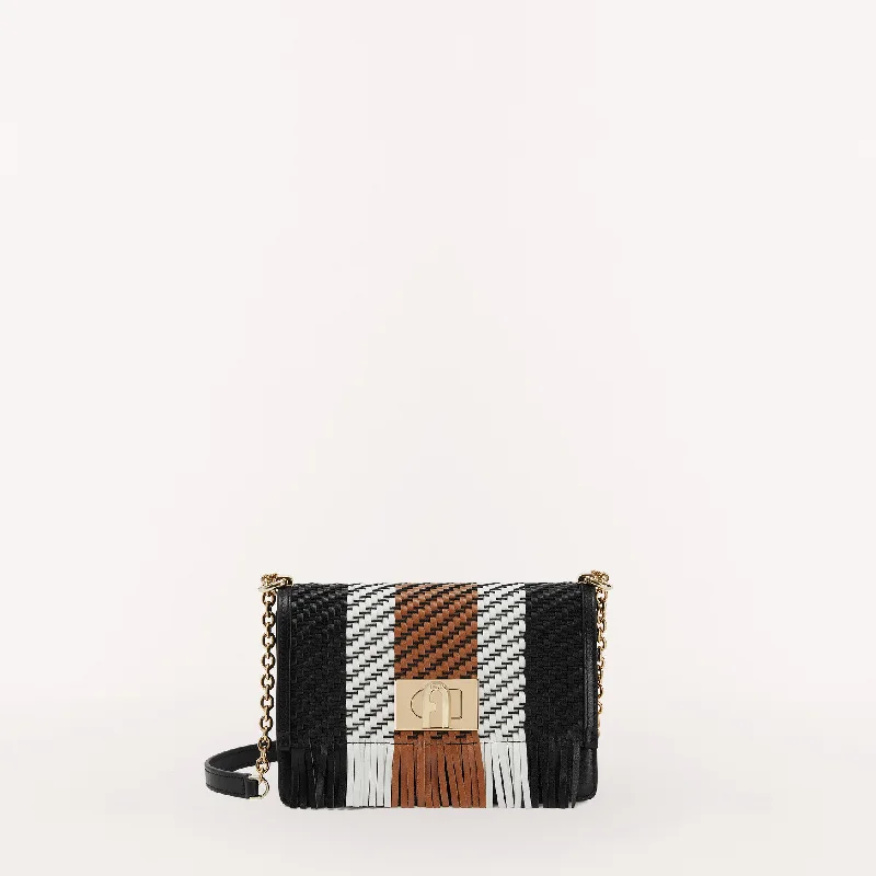 Women's Crossbody Bag with RFID - Blocking Pocket in Black for Safe TravelFurla 1927 Crossbody Women's Crossbody Bag with RFID - Blocking Pocket in Black for Safe TravelFurla 1927 Crossbody
