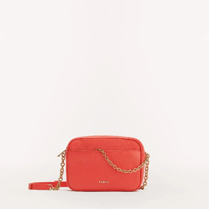 Women's Crossbody Bag with Multiple Compartments in Gray for Organized Daily UseFurla Aster Crossbody Mini Women's Crossbody Bag with Multiple Compartments in Gray for Organized Daily UseFurla Aster Crossbody Mini