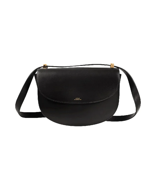 Leather - Trimmed Denim Crossbody Bag in Blue for a Vintage - Inspired LookGeneve Hobo Bag - A.P.C. - Black - Leather Leather - Trimmed Denim Crossbody Bag in Blue for a Vintage - Inspired LookGeneve Hobo Bag - A.P.C. - Black - Leather