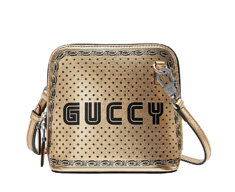 Women's Crossbody Bag with Magnetic Closure in White for Quick AccessGucci Women's Guccy Sega Script Dome Mini Crossbody Bag Women's Crossbody Bag with Magnetic Closure in White for Quick AccessGucci Women's Guccy Sega Script Dome Mini Crossbody Bag