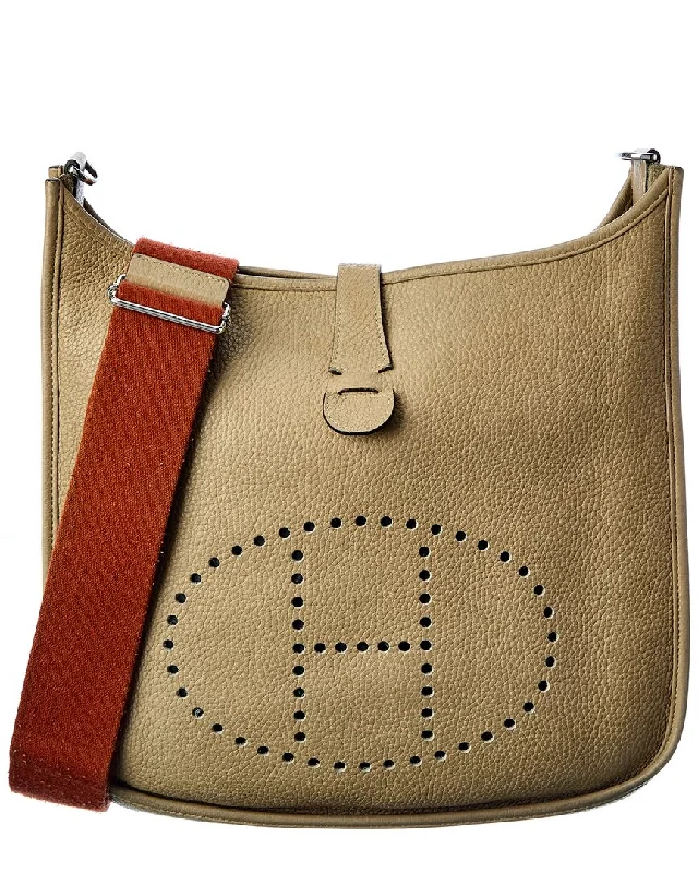 Quilted Leather Crossbody Bag in Cream for a Classic and Elegant AppearanceHermès Neutral Clemence Leather Evelyne III GM (Authentic Pre-Owned) Quilted Leather Crossbody Bag in Cream for a Classic and Elegant AppearanceHermès Neutral Clemence Leather Evelyne III GM (Authentic Pre-Owned)