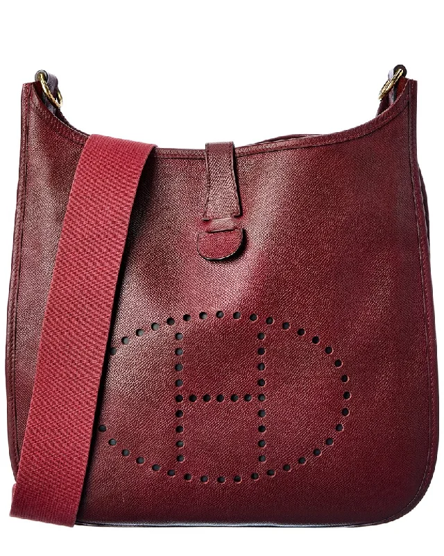 Women's Crossbody Bag with Chain Strap in Gold for a Glamorous TouchHermès Red Clemence Leather Evelyne I GM (Authentic Pre-Owned) Women's Crossbody Bag with Chain Strap in Gold for a Glamorous TouchHermès Red Clemence Leather Evelyne I GM (Authentic Pre-Owned)