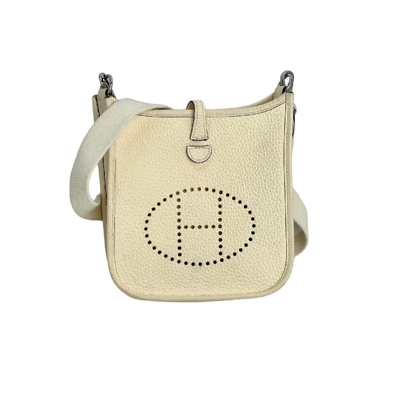 Geometric - Printed PVC Crossbody Bag in Multicolor for Trendy Street StyleHermes Taurillon Clemence evelyne TPM Nata White Crossbody Bag Geometric - Printed PVC Crossbody Bag in Multicolor for Trendy Street StyleHermes Taurillon Clemence evelyne TPM Nata White Crossbody Bag