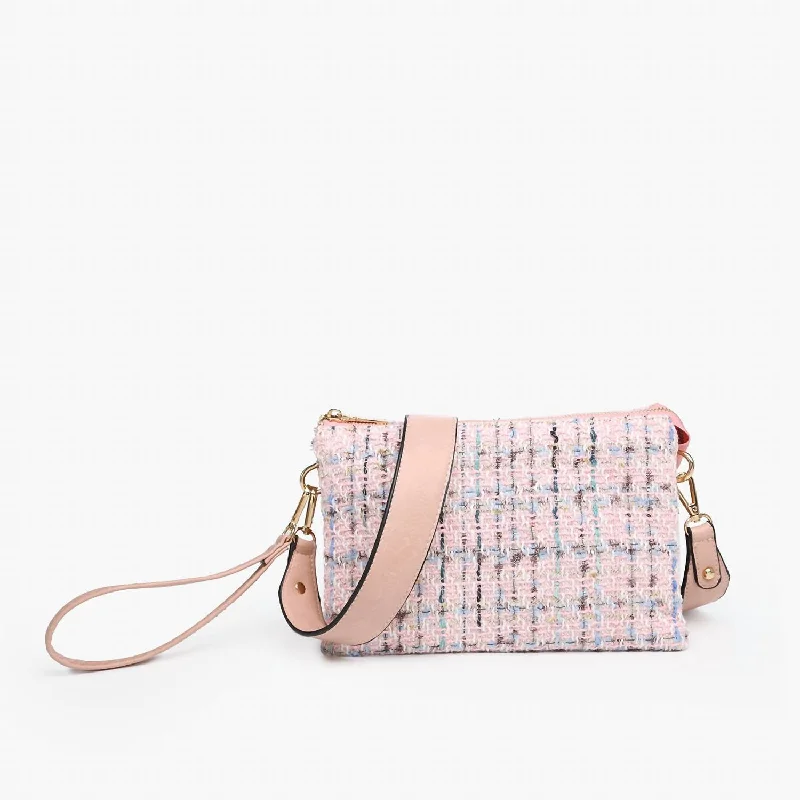 Quilted Leather Crossbody Bag in Cream for a Classic and Elegant AppearanceIzzy Vegan Tweed Crossbody Bag In Pink Quilted Leather Crossbody Bag in Cream for a Classic and Elegant AppearanceIzzy Vegan Tweed Crossbody Bag In Pink