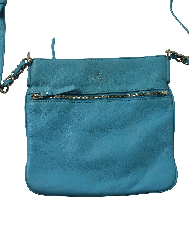 Women's Small Leather Crossbody Bag in Black with Gold Hardware for Evening PartiesKate Spade Jackson Zip Crossbody Bag in Turquoise Leather Women's Small Leather Crossbody Bag in Black with Gold Hardware for Evening PartiesKate Spade Jackson Zip Crossbody Bag in Turquoise Leather