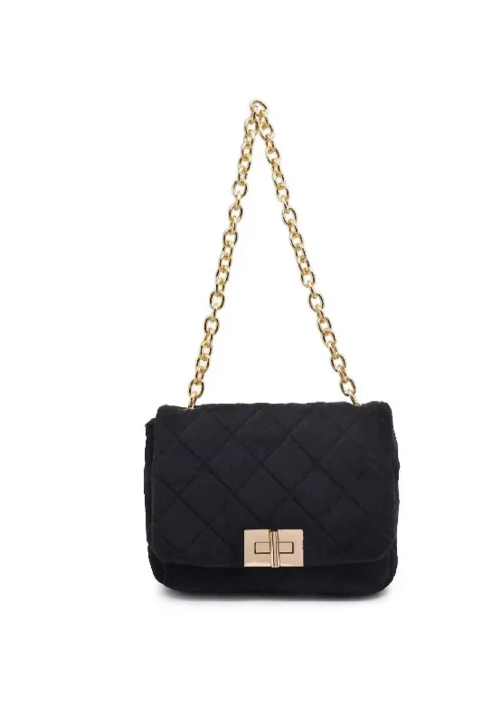 Women's Small Leather Crossbody Bag in Black with Gold Hardware for Evening PartiesKeeley Crossbody Bag In Black Women's Small Leather Crossbody Bag in Black with Gold Hardware for Evening PartiesKeeley Crossbody Bag In Black
