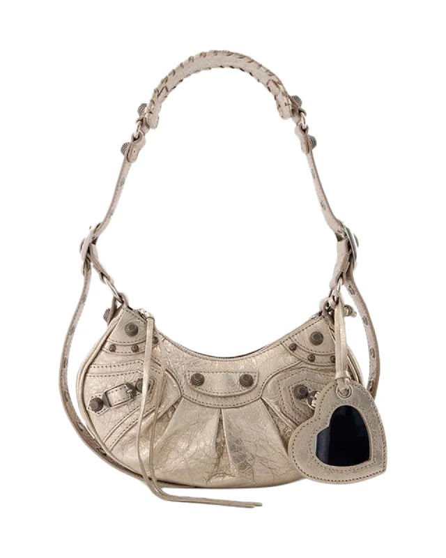 Women's Crossbody Bag with Magnetic Closure in White for Quick AccessLe Cagole Sho Xs Crossbody - Balenciaga - Leather - Beige Women's Crossbody Bag with Magnetic Closure in White for Quick AccessLe Cagole Sho Xs Crossbody - Balenciaga - Leather - Beige