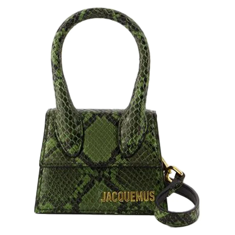 Women's Small Leather Crossbody Bag in Black with Gold Hardware for Evening PartiesLe Chiquito Crossbody - Jacquemus - Leather - Green Women's Small Leather Crossbody Bag in Black with Gold Hardware for Evening PartiesLe Chiquito Crossbody - Jacquemus - Leather - Green