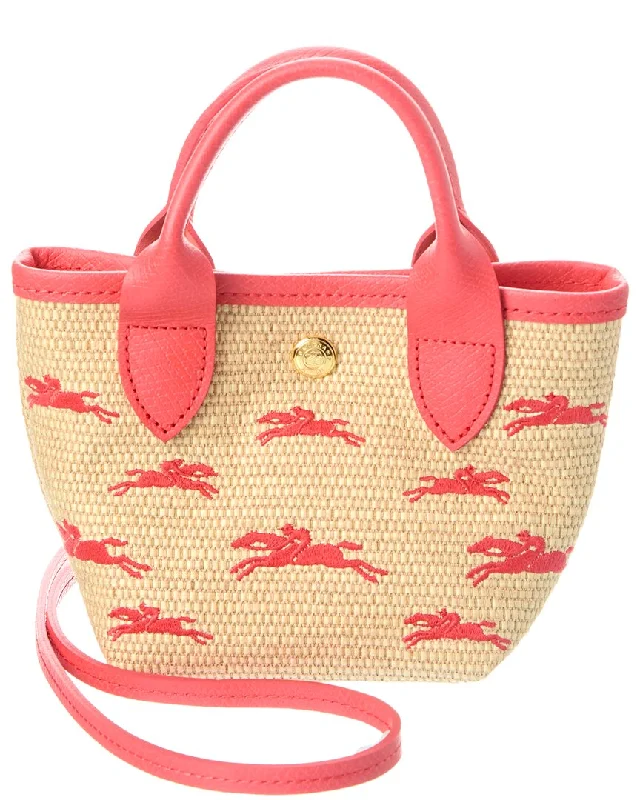 Women's Mini Crossbody Bag in Pink Velvet with Rhinestone Accents for Girls' Nights OutLongchamp Le Panier Pliage XS Canvas Basket Bag Women's Mini Crossbody Bag in Pink Velvet with Rhinestone Accents for Girls' Nights OutLongchamp Le Panier Pliage XS Canvas Basket Bag