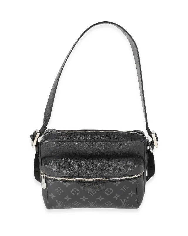 Straw Crossbody Bag in Natural Color for Beach Vacations and Summer DaysLouis Vuitton Black Taigarama & Monogram Eclipse Canvas Outdoor Messenger Straw Crossbody Bag in Natural Color for Beach Vacations and Summer DaysLouis Vuitton Black Taigarama & Monogram Eclipse Canvas Outdoor Messenger