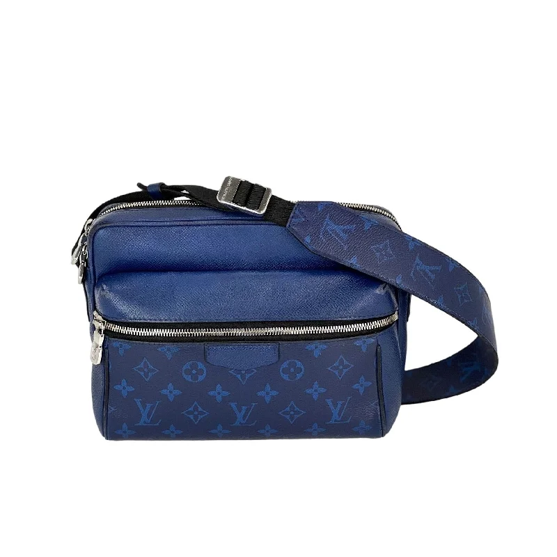 Medium - sized Canvas Crossbody Bag in Beige with Floral Print for Spring OutingsLOUIS VUITTON Taigarama Outdoor Blue Messenger Bag Medium - sized Canvas Crossbody Bag in Beige with Floral Print for Spring OutingsLOUIS VUITTON Taigarama Outdoor Blue Messenger Bag