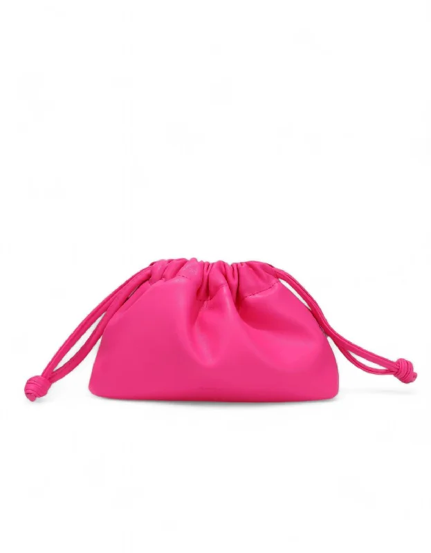 Women's Mini Crossbody Bag in Pink Velvet with Rhinestone Accents for Girls' Nights OutLozen Mini Scrunch Toy Bag In Neon Pink Women's Mini Crossbody Bag in Pink Velvet with Rhinestone Accents for Girls' Nights OutLozen Mini Scrunch Toy Bag In Neon Pink