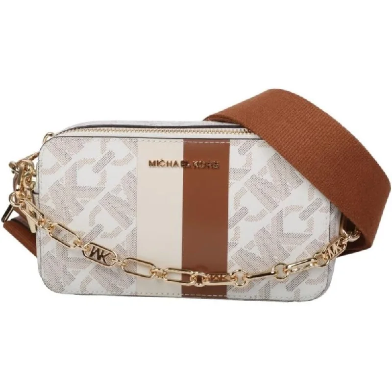 Women's Crossbody Bag with RFID - Blocking Pocket in Black for Safe TravelMichael Kors Jet Set-Sm Double Zip Camera Chain Crossbody, Brown/Luggage Women's Crossbody Bag with RFID - Blocking Pocket in Black for Safe TravelMichael Kors Jet Set-Sm Double Zip Camera Chain Crossbody, Brown/Luggage