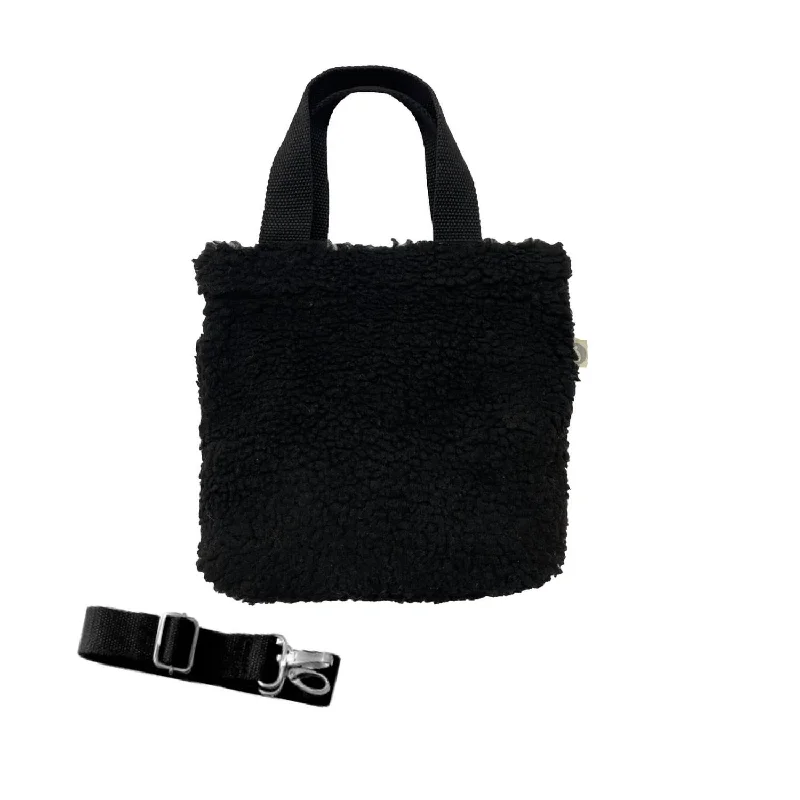Women's Mini Crossbody Bag in Pink Velvet with Rhinestone Accents for Girls' Nights OutMidi Town Crossbody Bag In Black Sherpa Women's Mini Crossbody Bag in Pink Velvet with Rhinestone Accents for Girls' Nights OutMidi Town Crossbody Bag In Black Sherpa