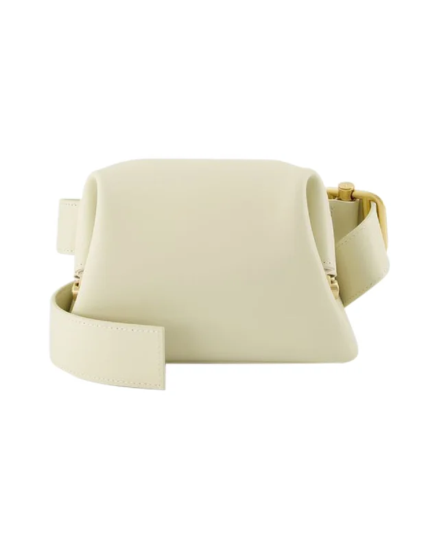 Medium - sized Canvas Crossbody Bag in Beige with Floral Print for Spring OutingsMini Brot Hobo Bag - Osoi - Leather - Cream Medium - sized Canvas Crossbody Bag in Beige with Floral Print for Spring OutingsMini Brot Hobo Bag - Osoi - Leather - Cream