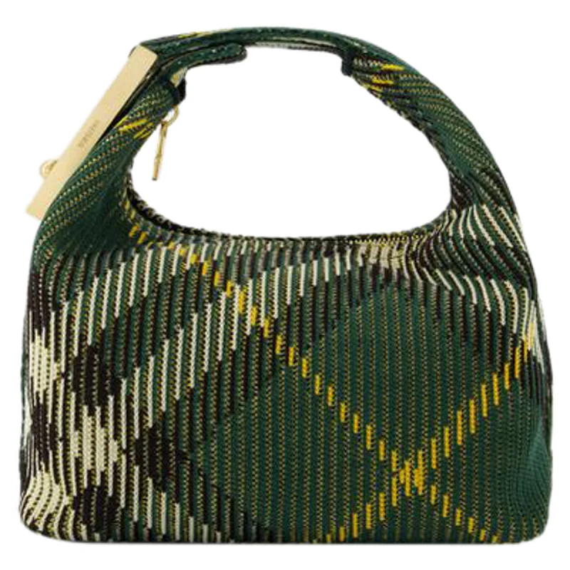 Metallic Crossbody Bag in Silver for New Year's Eve and Special CelebrationsMini Peg Purse - Burberry - Nylon - Green Metallic Crossbody Bag in Silver for New Year's Eve and Special CelebrationsMini Peg Purse - Burberry - Nylon - Green