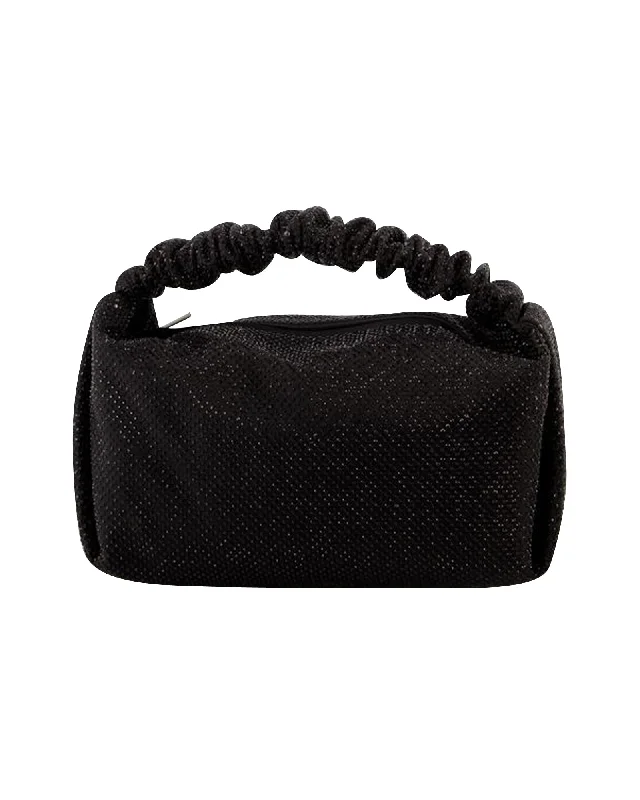 Women's Crossbody Bag with Chain Strap in Gold for a Glamorous TouchMini Scrunchie Bag - Alexander Wang - Polyester - Black Women's Crossbody Bag with Chain Strap in Gold for a Glamorous TouchMini Scrunchie Bag - Alexander Wang - Polyester - Black