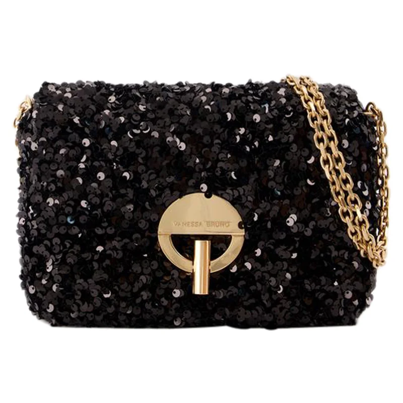 Women's Mini Crossbody Bag in Pink Velvet with Rhinestone Accents for Girls' Nights OutMoon Crossbody - Vanessa Bruno - Cotton - Black Women's Mini Crossbody Bag in Pink Velvet with Rhinestone Accents for Girls' Nights OutMoon Crossbody - Vanessa Bruno - Cotton - Black