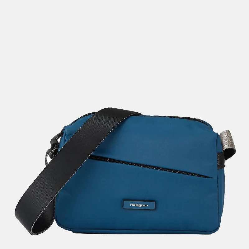 Leather - Trimmed Denim Crossbody Bag in Blue for a Vintage - Inspired LookNeutron Small Crossbody In Neptune Blue Leather - Trimmed Denim Crossbody Bag in Blue for a Vintage - Inspired LookNeutron Small Crossbody In Neptune Blue