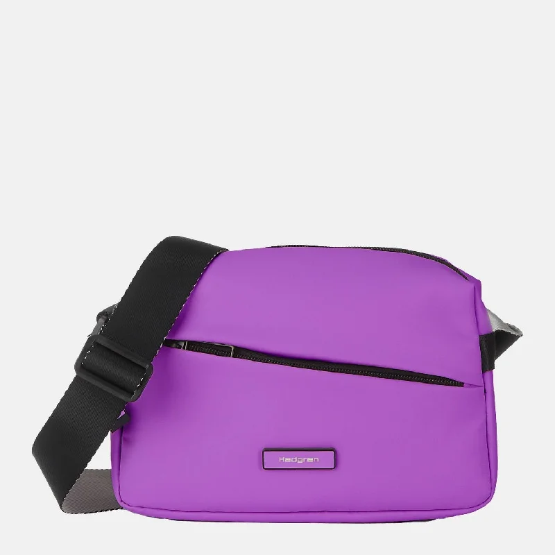 Women's Crossbody Bag with Zippered Pocket on the Back in Red for SecurityNeutron Small Crossbody In Violet Berry Women's Crossbody Bag with Zippered Pocket on the Back in Red for SecurityNeutron Small Crossbody In Violet Berry