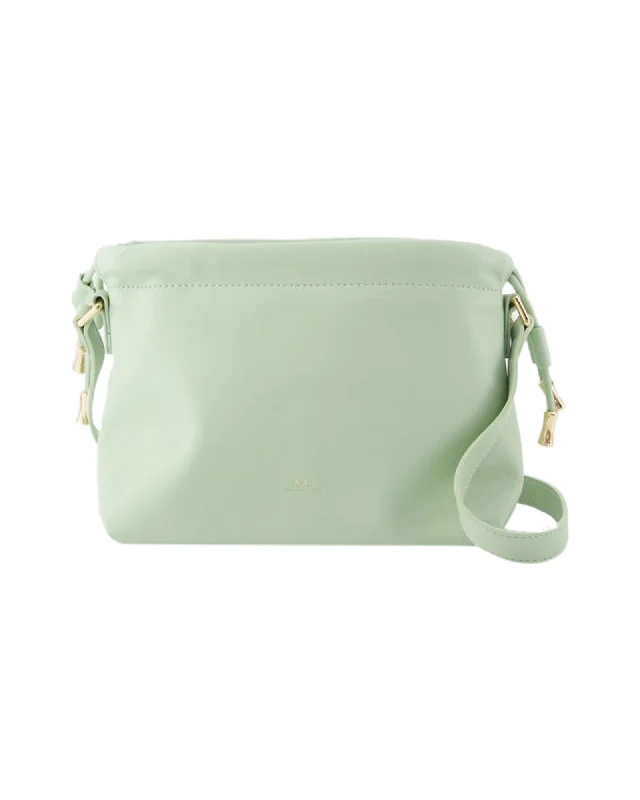 Women's Crossbody Bag with Zippered Pocket on the Back in Red for SecurityNinon Mini Crossbody - A.P.C. - Synthetic Leather - Green