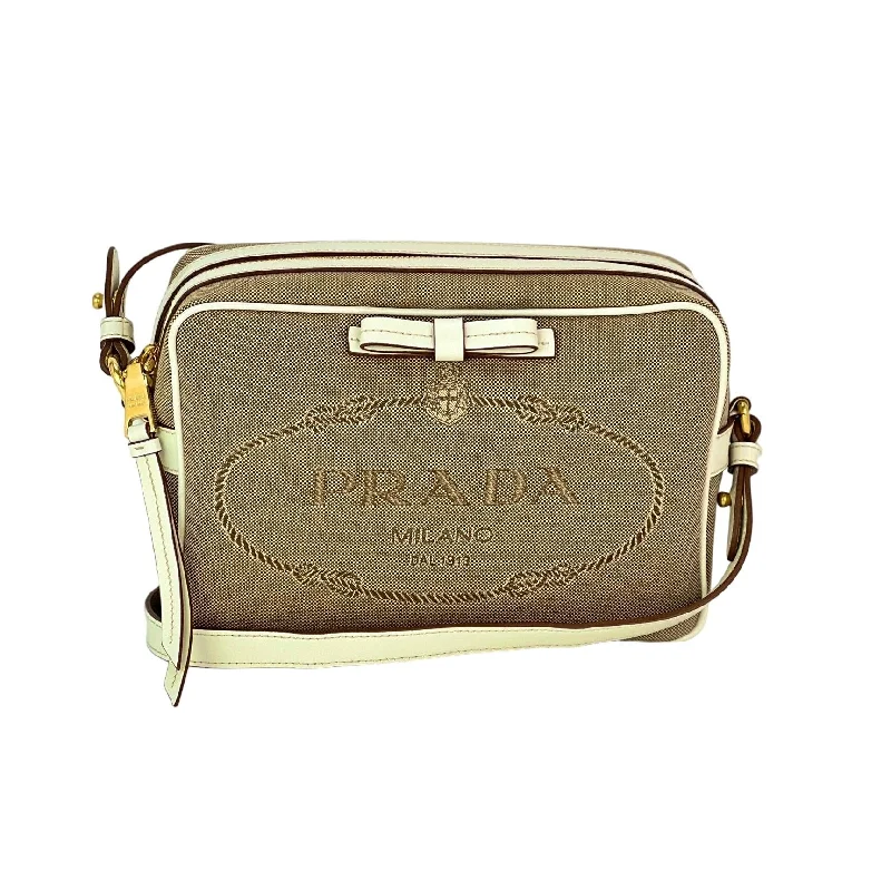 Women's Crossbody Bag with Zippered Pocket on the Back in Red for SecurityPrada Khaki Canvas Camera Crossbody Bag Women's Crossbody Bag with Zippered Pocket on the Back in Red for SecurityPrada Khaki Canvas Camera Crossbody Bag