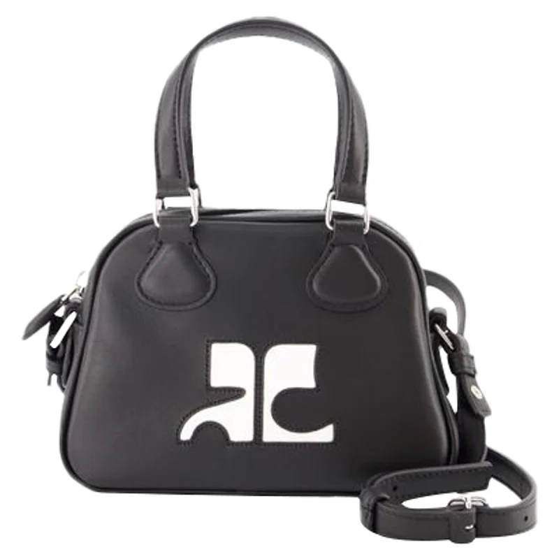 Suede Crossbody Bag in Olive Green for Fall Fashion StatementsReedition Mini Bowling Bag - Courreges - Leather - Black Suede Crossbody Bag in Olive Green for Fall Fashion StatementsReedition Mini Bowling Bag - Courreges - Leather - Black