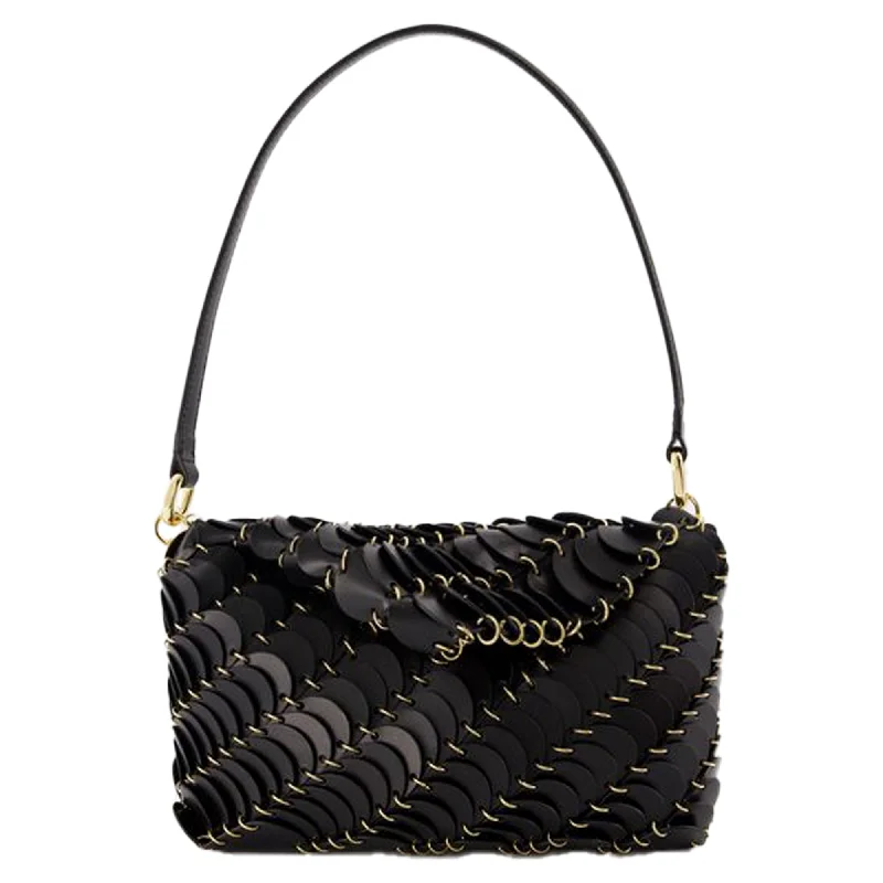 Geometric - Printed PVC Crossbody Bag in Multicolor for Trendy Street StyleSac A Main Purse - Rabanne - Leather - Black