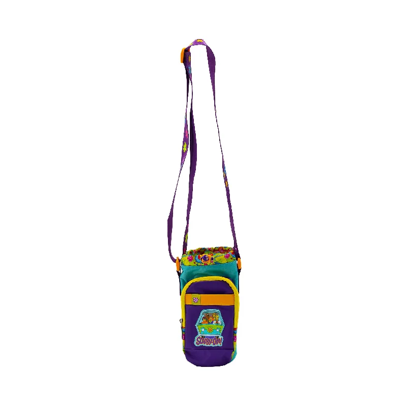 Medium - sized Canvas Crossbody Bag in Beige with Floral Print for Spring OutingsSCOOBY- DOO MYSTERY MACHINE WATER BOTTLE CROSSBODY Medium - sized Canvas Crossbody Bag in Beige with Floral Print for Spring OutingsSCOOBY- DOO MYSTERY MACHINE WATER BOTTLE CROSSBODY