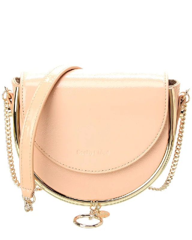 Geometric - Printed PVC Crossbody Bag in Multicolor for Trendy Street StyleSee by Chloé Mara Leather Crossbody