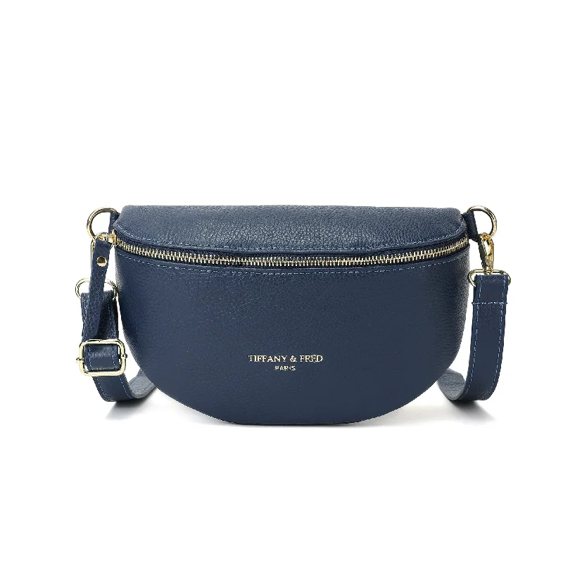 Women's Crossbody Bag with RFID - Blocking Pocket in Black for Safe TravelSoft-Leather Fanny-Pack Women's Crossbody Bag with RFID - Blocking Pocket in Black for Safe TravelSoft-Leather Fanny-Pack