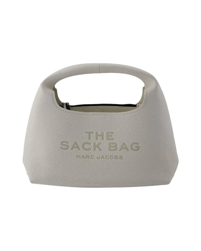 Suede Crossbody Bag in Olive Green for Fall Fashion StatementsThe Mini Sack Bag - Marc Jacobs - Leather - White Suede Crossbody Bag in Olive Green for Fall Fashion StatementsThe Mini Sack Bag - Marc Jacobs - Leather - White