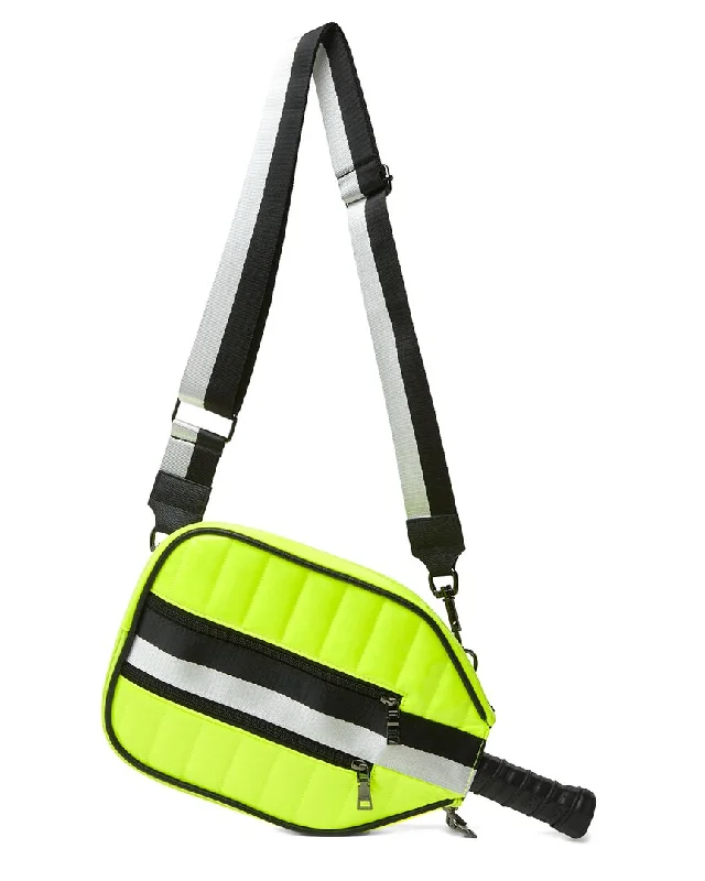 Women's Crossbody Bag with Zippered Pocket on the Back in Red for SecurityThink Royln Pickleball Crossbody