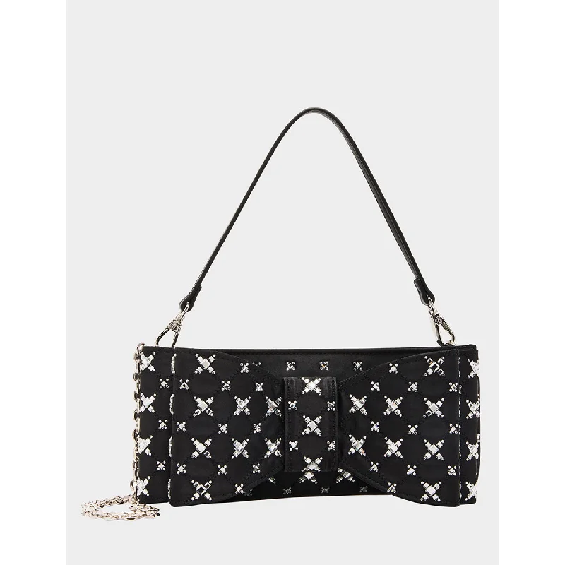 Hand - painted Canvas Crossbody Bag in Yellow for a Unique and Artistic LookTie The Knot Bow Bag Black Hand - painted Canvas Crossbody Bag in Yellow for a Unique and Artistic LookTie The Knot Bow Bag Black